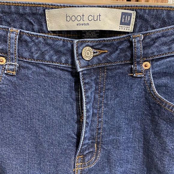 GAP Women’s Boot Cut Stretch Denim Blue Jeans Size 10 - Picture 3 of 6